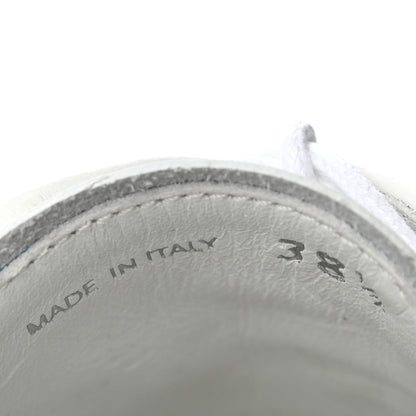 Prada Spazzolato Calzature Donna Triangle Logo 50mm Derby Loafers 38.5 White 38.5 White 7 of 10