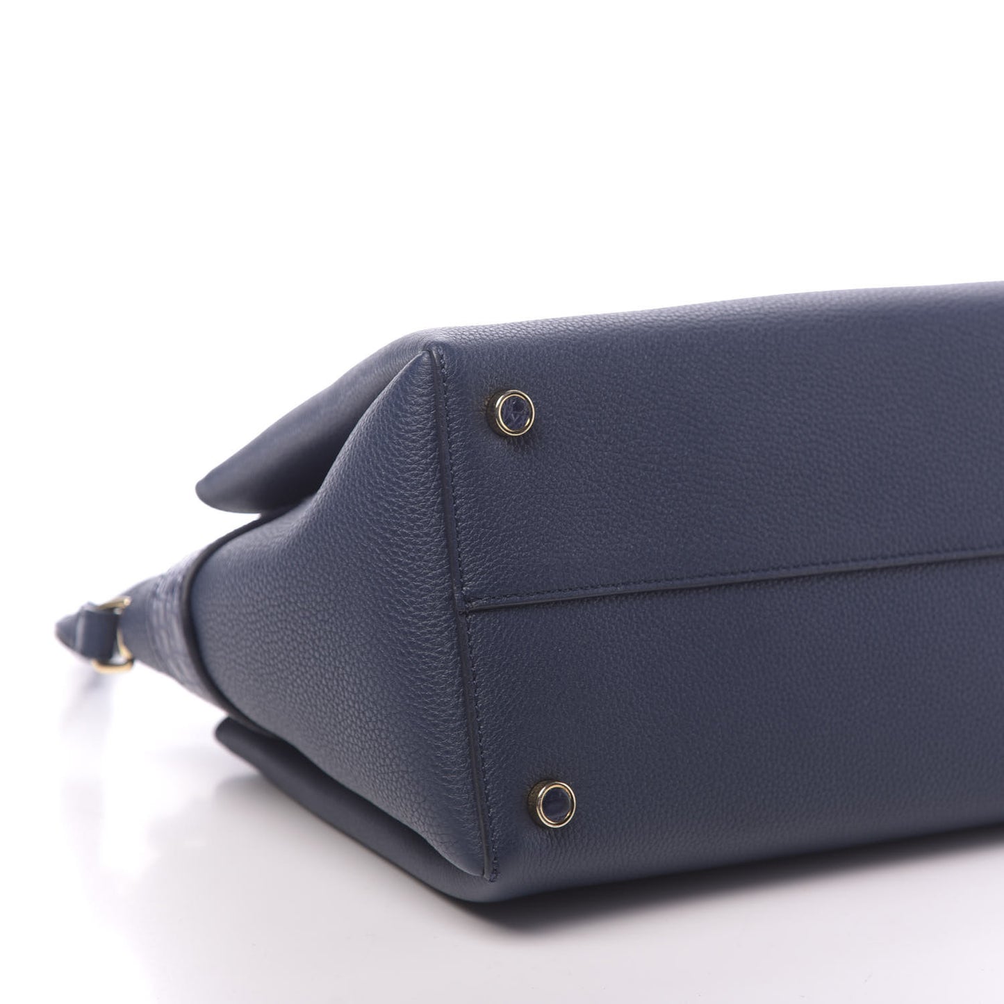 Calfskin Crocodile Cristie Satchel Navy