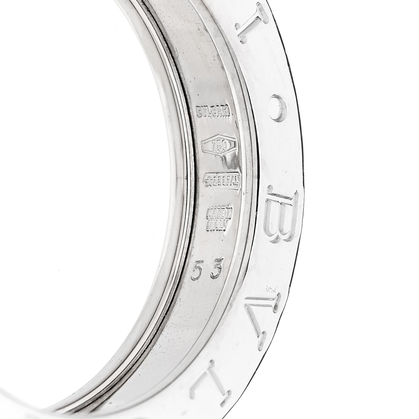18K White Gold B.Zero1 One-Band Ring 53 6.5
