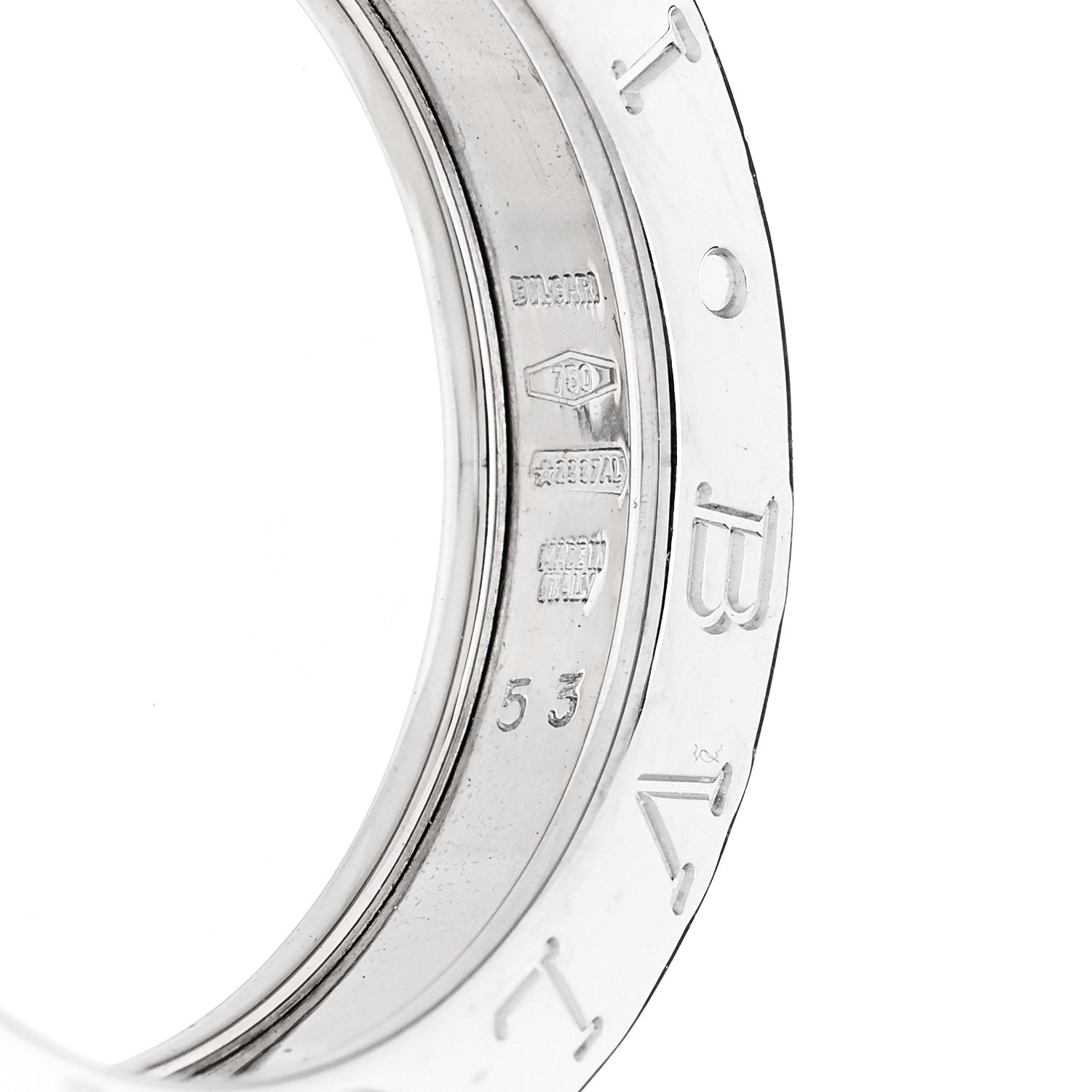 Bulgari 18K White Gold B.Zero1 One-Band Ring 53 6.5 4 of 4