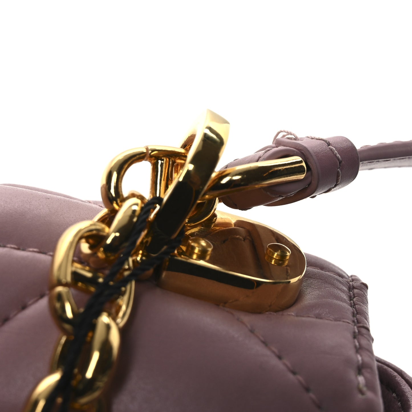 Lambskin Macrocannage Small Dior Caro Bag Pink