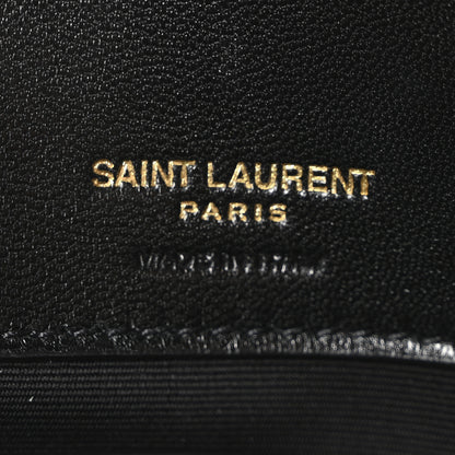 Saint Laurent Lambskin Chevron Quilted Medium Loulou Black 7 of 10