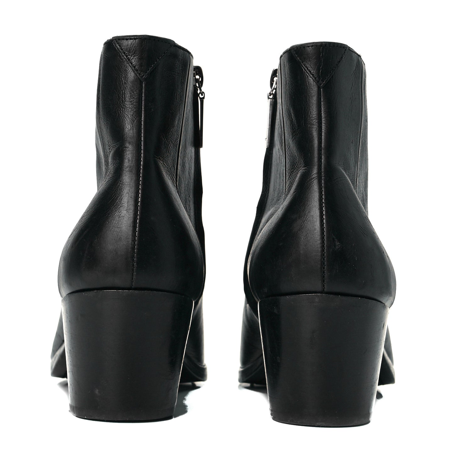 Calfskin Finn 60 Ankle Boots 40 Black