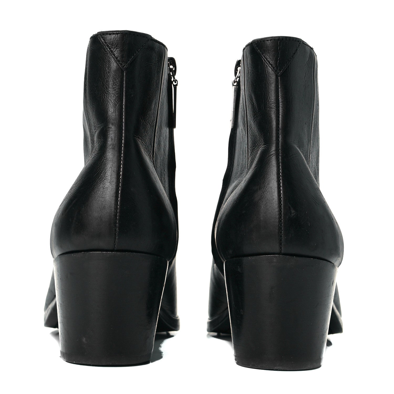Saint Laurent Calfskin Finn 60 Ankle Boots 40 Black 5 of 11