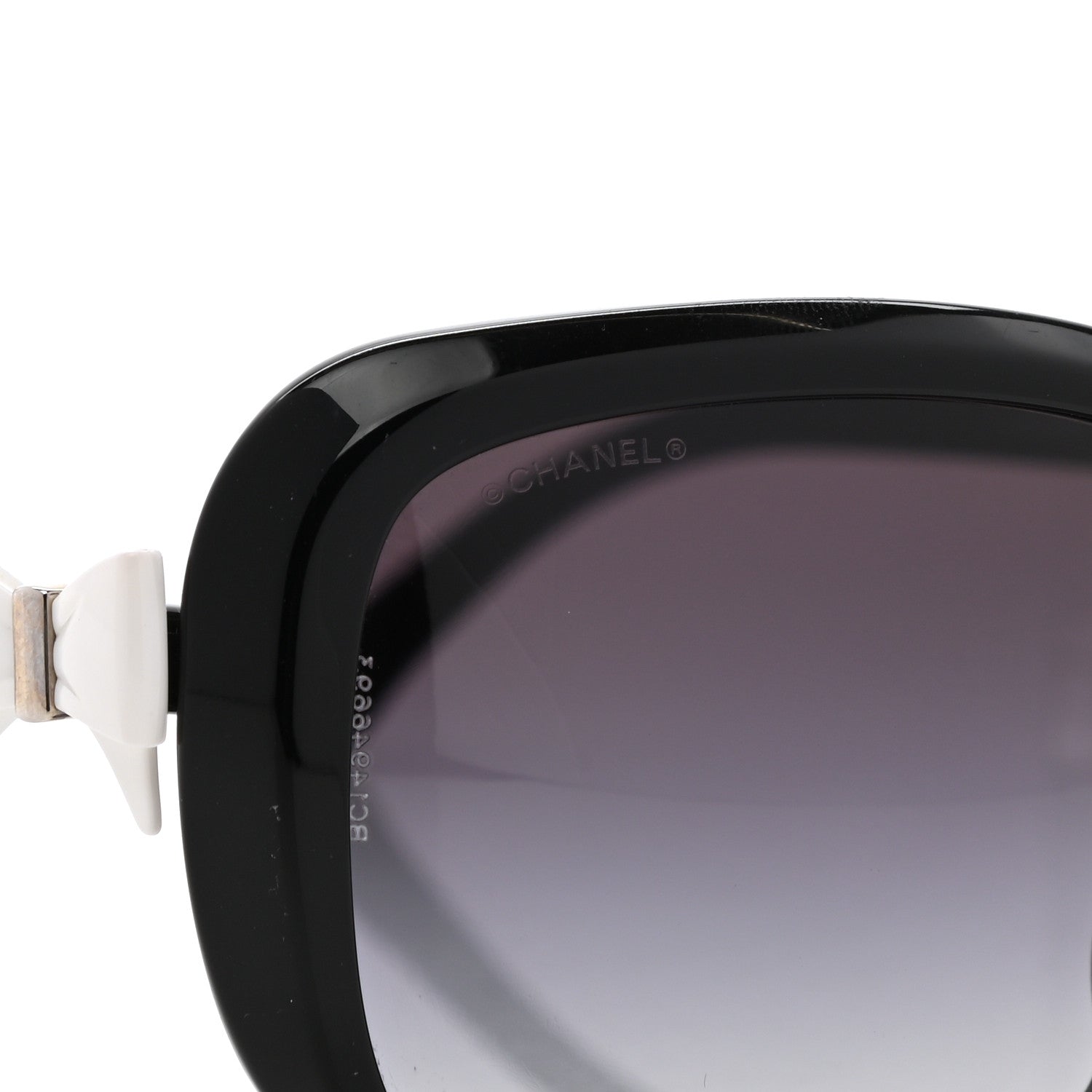 Chanel CC Bow Sunglasses 5171 Black White 7 of 7