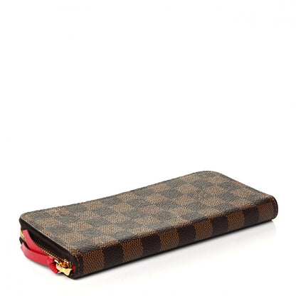 Louis Vuitton Damier Ebene Clemence Wallet Cherry 3 of 5