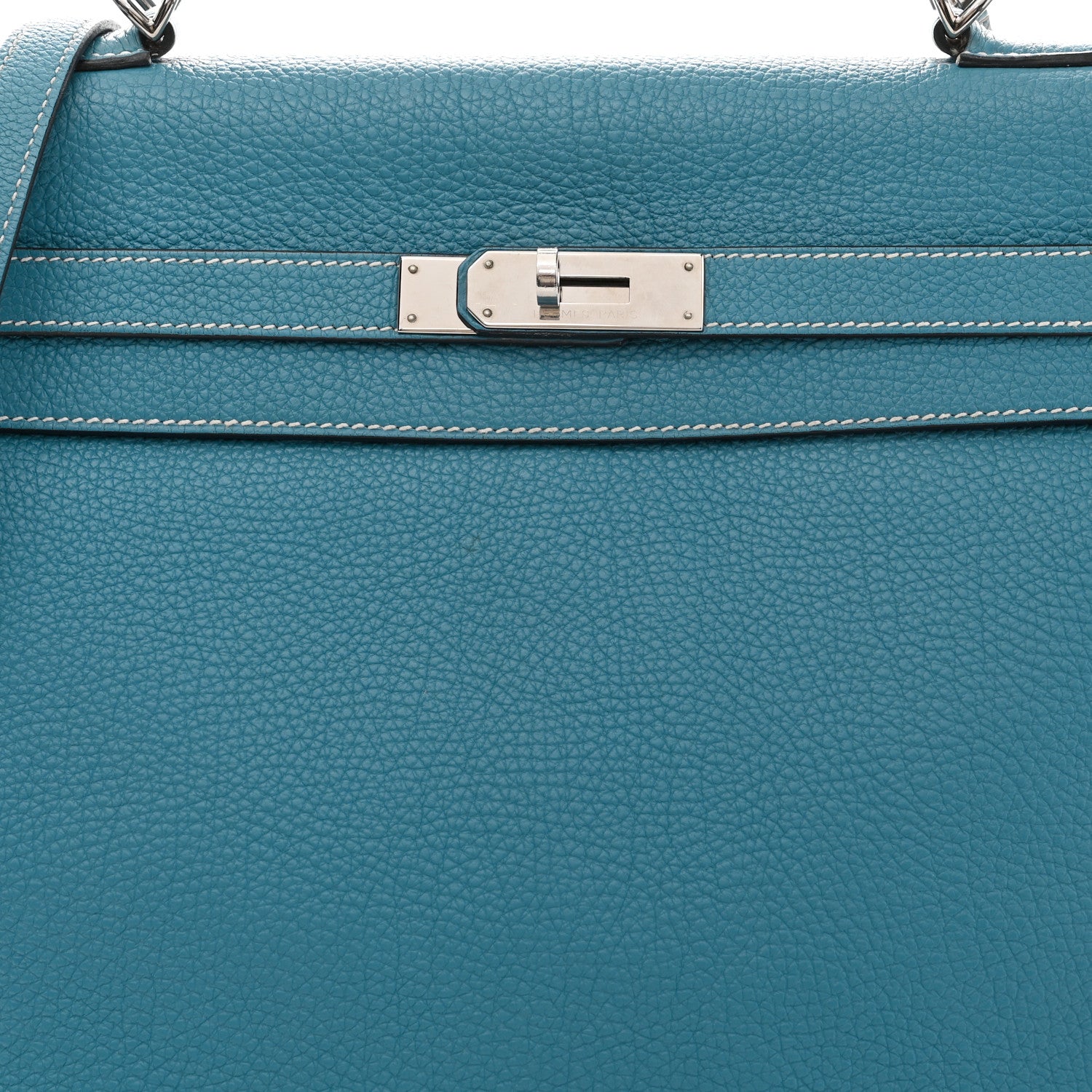Hermes Togo Kelly Retourne 35 Blue Jean 7 of 9
