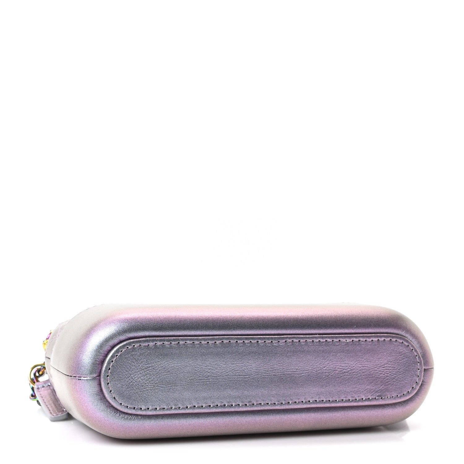 Chanel Iridescent Lambskin Calfskin Quilted Small Gabrielle Clutch With Chain Light Purple 4 of 10
