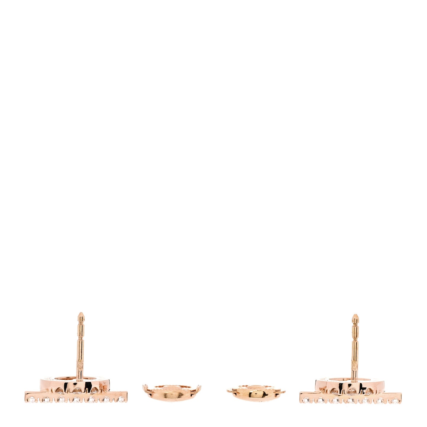 18K Rose Gold Diamond Finesse Earrings