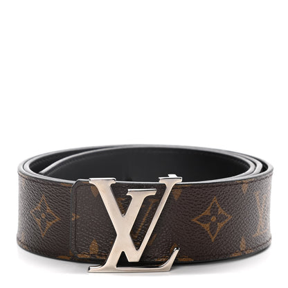 Louis Vuitton Calfskin Monogram 40mm LV Initiales Reversible Belt 95 38 Black 1 of 9
