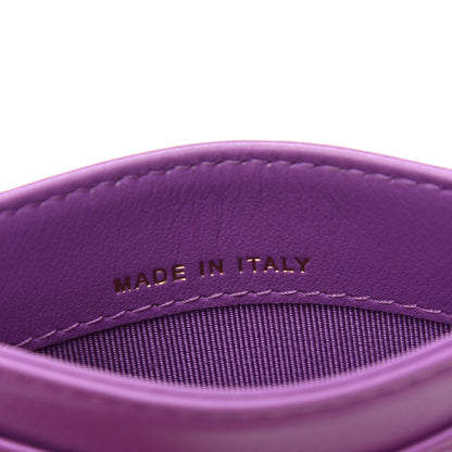 Chanel Patent Quilted Card Holder Purple 7 of 9