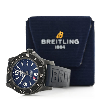 Breitling DLC Coated Stainless Steel Rubber 46mm Superocean Automatic Watch Blue M17368D71C1S1 5 of 5