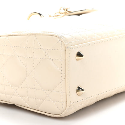 Christian Dior Lambskin Cannage Small My ABCDior Lady Dior Powder Beige 9 of 10