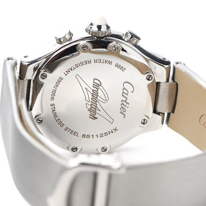 Cartier Stainless Steel Satin 32mm Must 21 Chronoscaph Quartz Watch Pink 4 of 6
