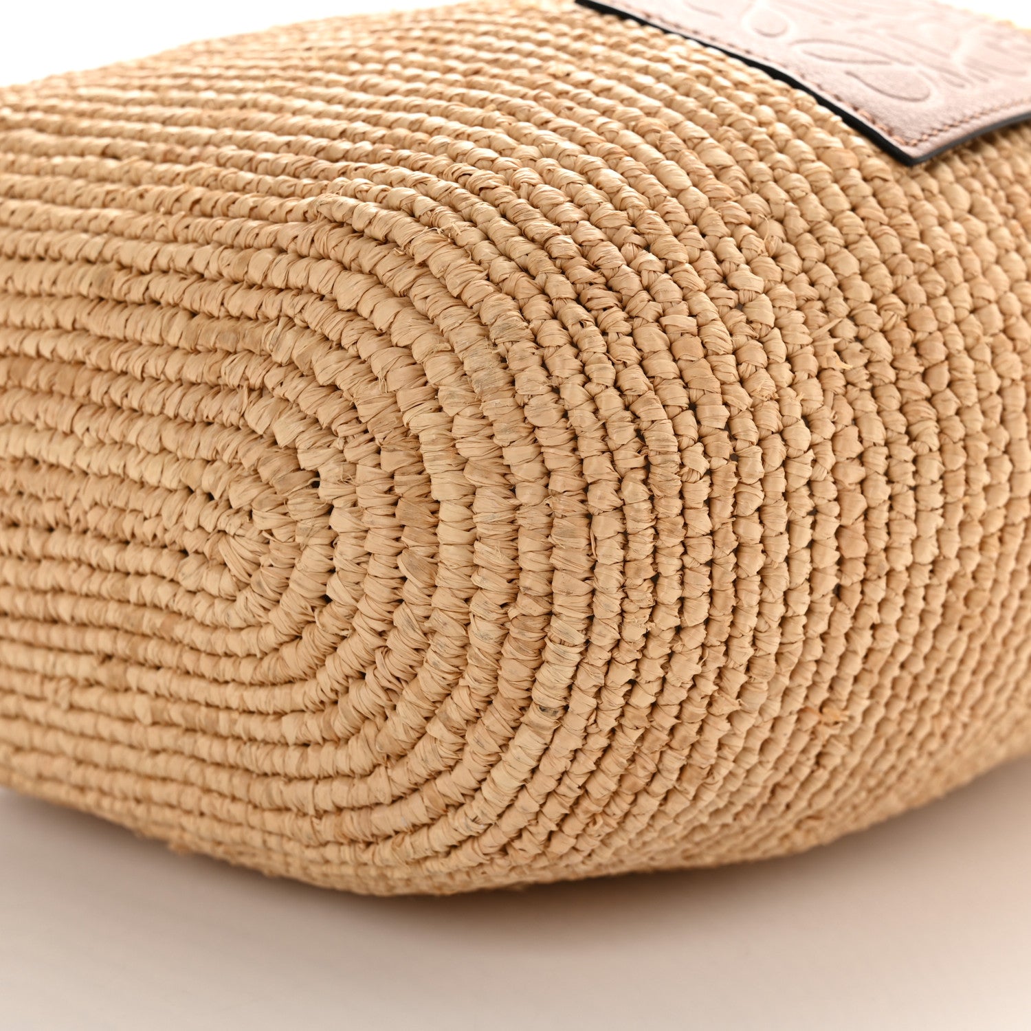 Loewe Raffia Mini Slit Tote Bag Natural Tan 10 of 11