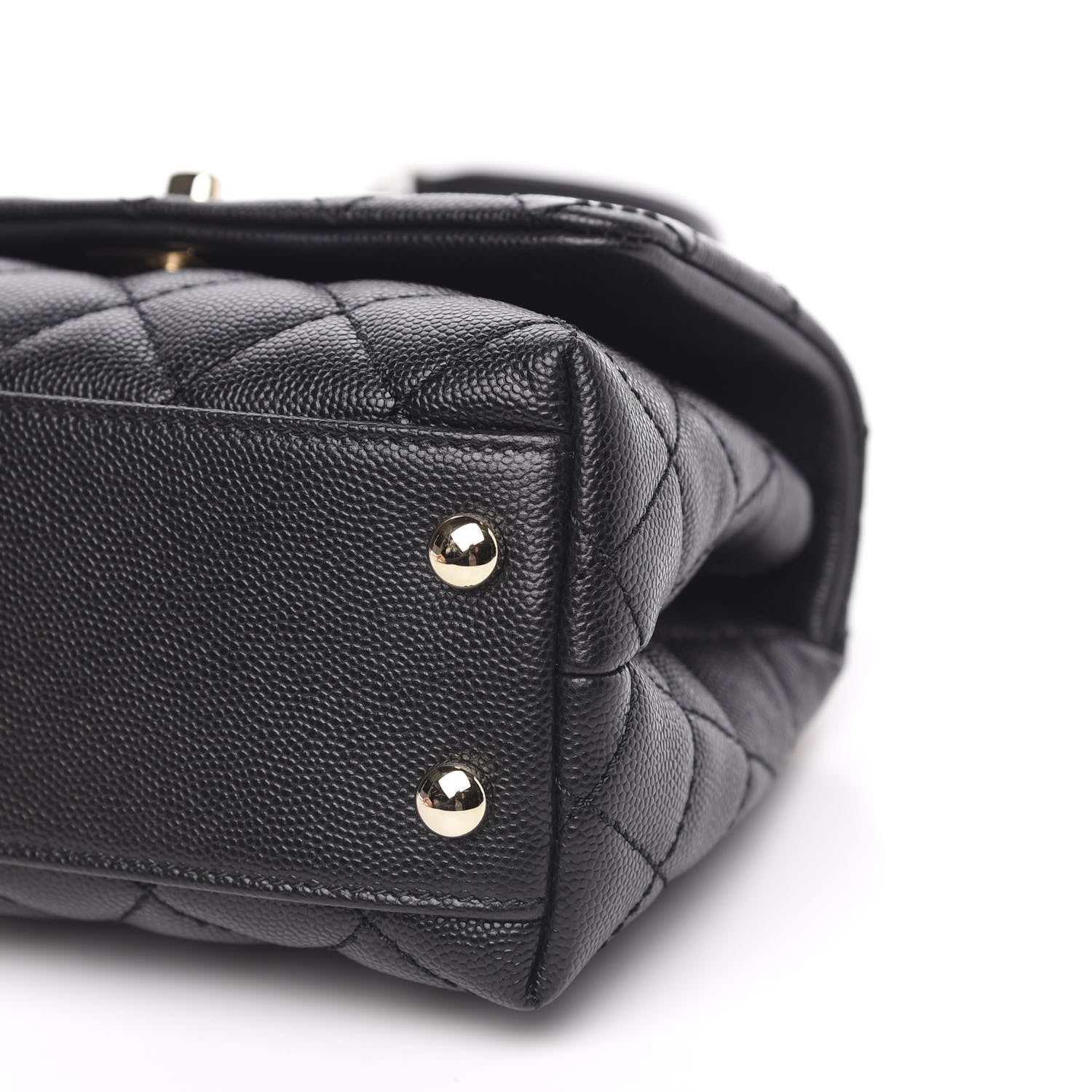Chanel Caviar Quilted Extra Mini Coco Handle Flap Black 10 of 11