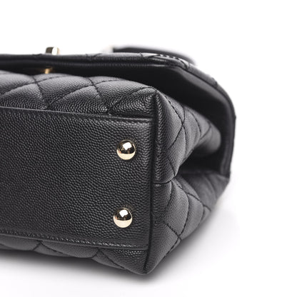 Chanel Caviar Quilted Extra Mini Coco Handle Flap Black 10 of 11