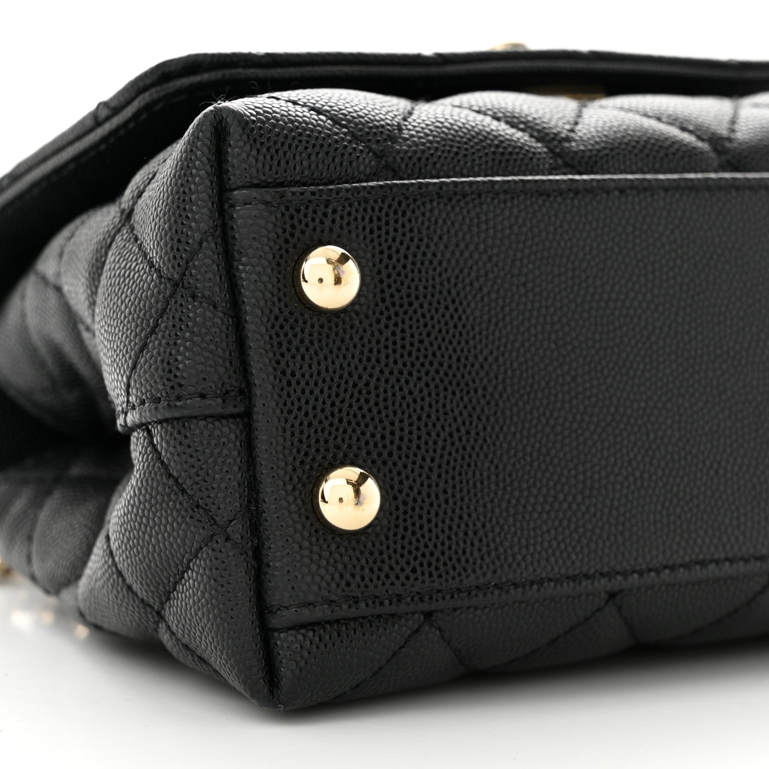 Chanel Caviar Quilted Extra Mini Coco Handle Flap Black 9 of 10