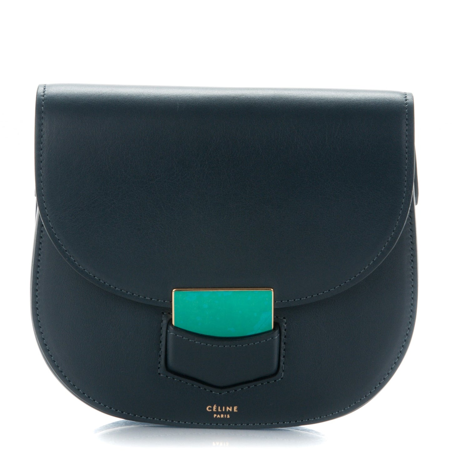 Smooth Calfskin Small Trotteur Navy Blue