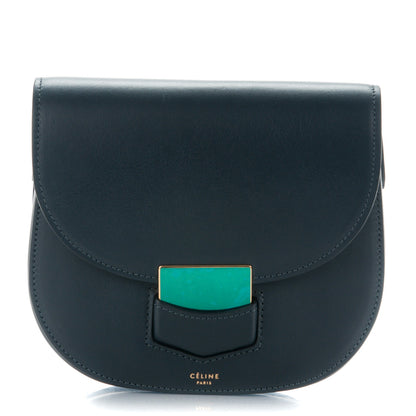 Celine Smooth Calfskin Small Trotteur Navy Blue 1 of 7