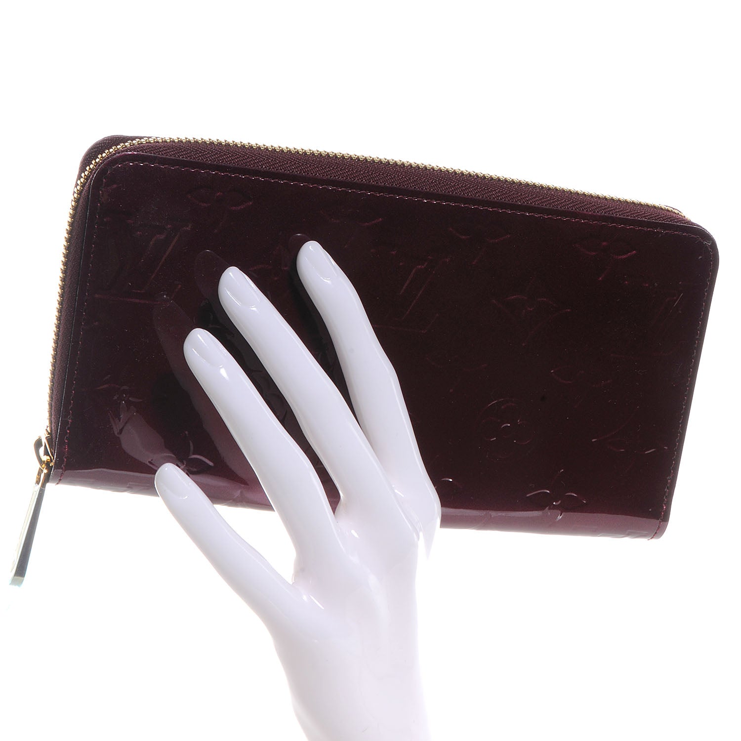 Louis Vuitton Vernis Zippy Wallet Rouge Fauviste 2 of 8