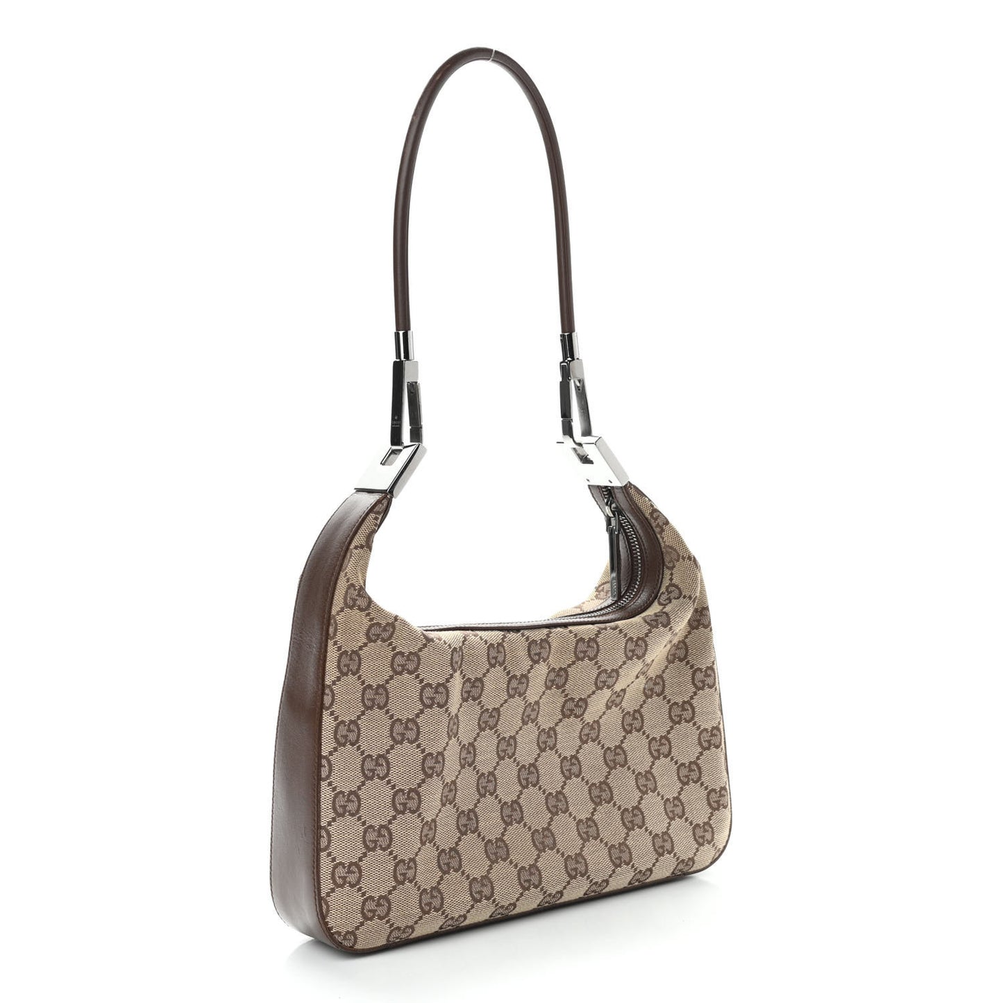 Monogram GG Small Clasp Hobo Brown