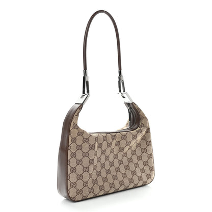 Gucci Monogram GG Small Clasp Hobo Brown 3 of 10