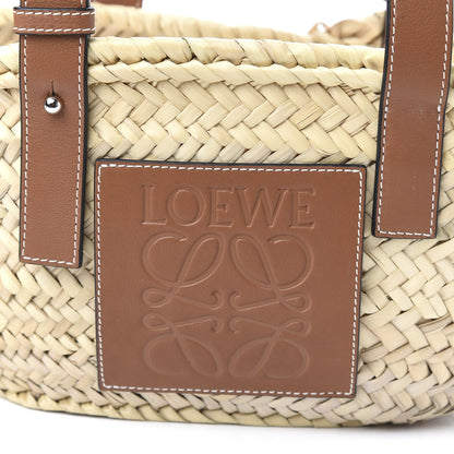 Loewe Raffia Small Basket Tote Bag Natural Tan 8 of 8