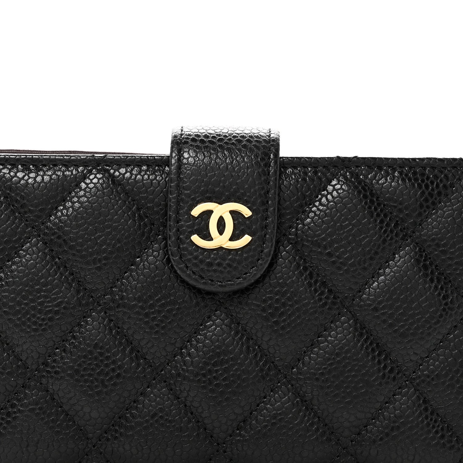 Chanel Caviar Quilted Zipped Pocket Wallet Black 10 of 10