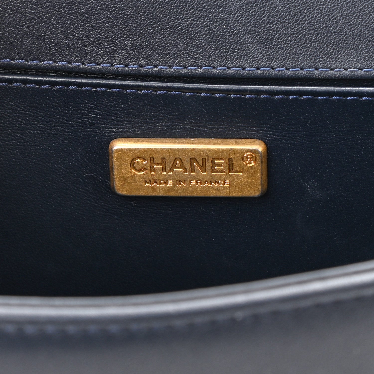 Chanel Orylag Medium Boy Top Handle Flap Navy 6 of 10