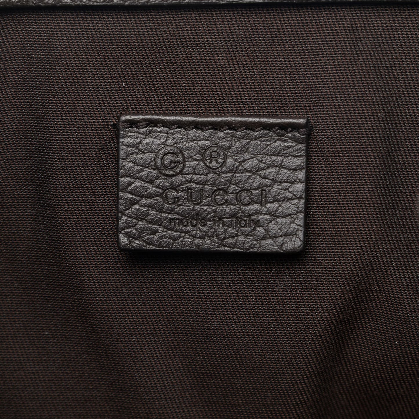 Monogram Dollar Calfskin O Drawstring Backpack Beige Ebony Testa di Moro Dark Chocolate