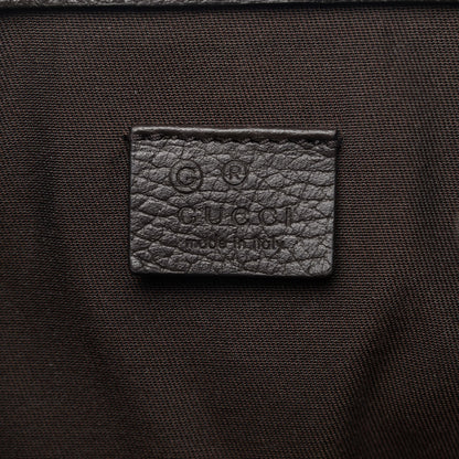 Gucci Monogram Dollar Calfskin O Drawstring Backpack Beige Ebony Testa di Moro Dark Chocolate 6 of 9