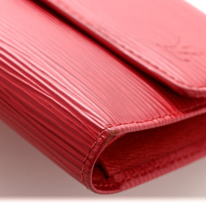 Louis Vuitton Epi Porte Tresor International Wallet Castillan Red 9 of 9