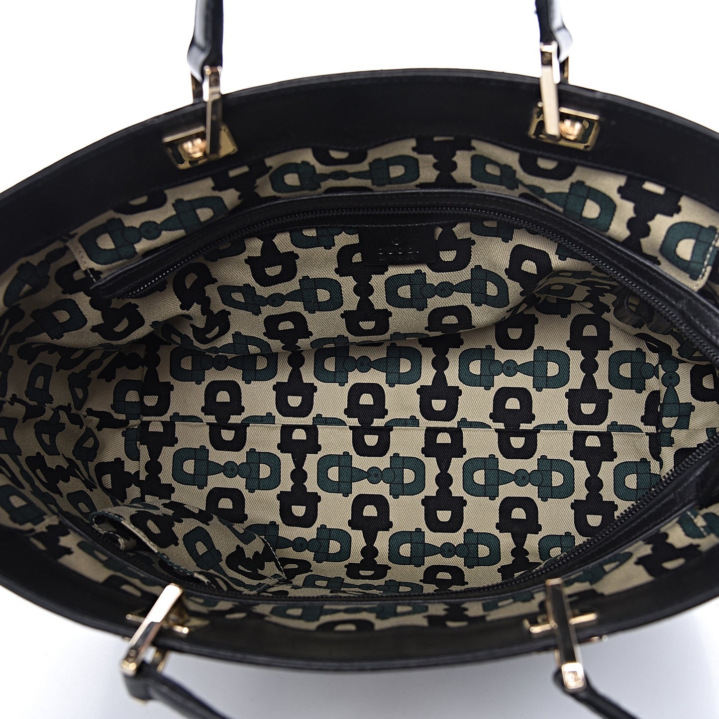 Guccissima Large Punch Tote Black