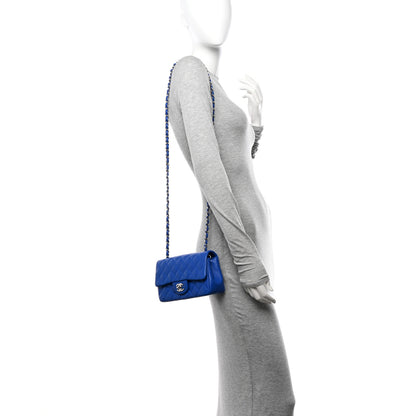 Chanel Lambskin Quilted Mini Rectangular Flap Royal Blue 2 of 11