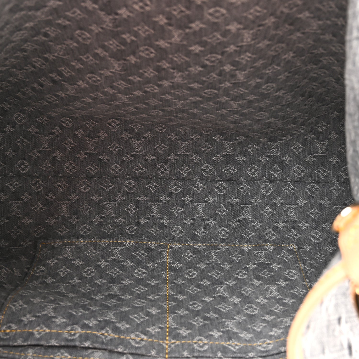 Louis Vuitton Monogram Denim CarryAll MM  Washed Gray 6 of 10
