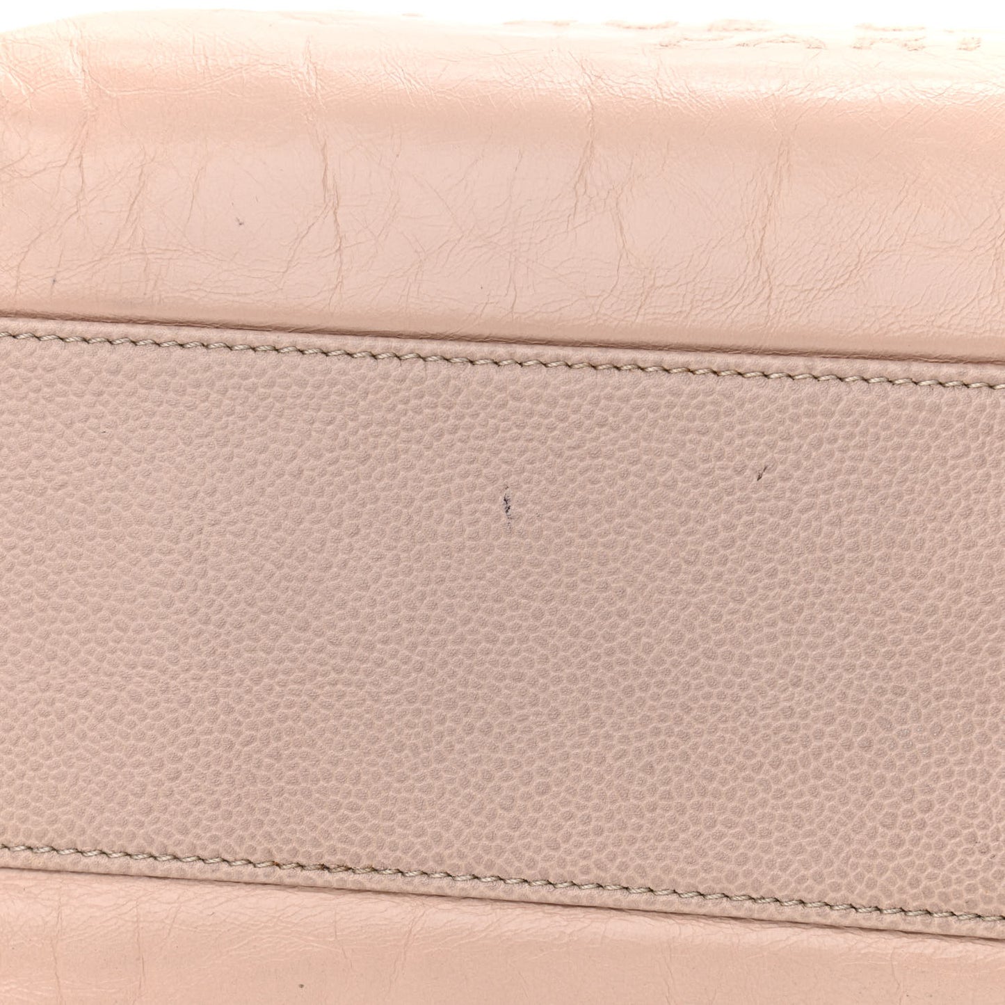 Glazed Calfskin Small Deauville Tote Light Pink