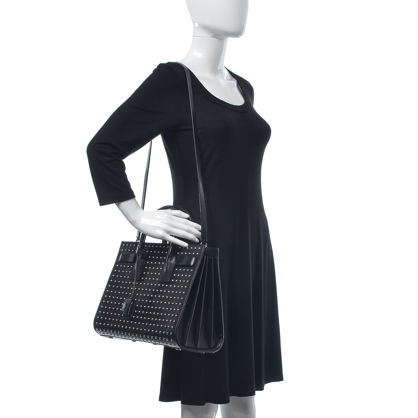 Grain De Poudre Studded Small Sac De Jour Black