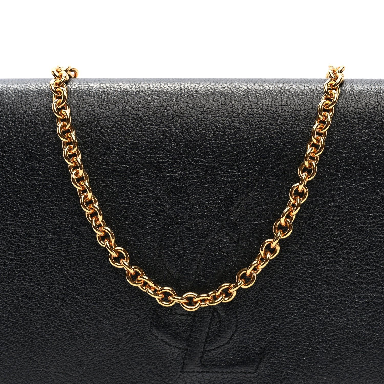 Saint Laurent Calfskin Monogram Belle de Jour Chain Clutch Black 7 of 9