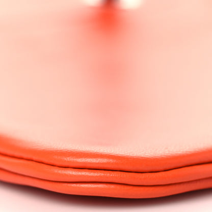 Hermes Milo Lambskin Swift Bi-Color Mini Aline Orange Poppy Terre Battue 8 of 10