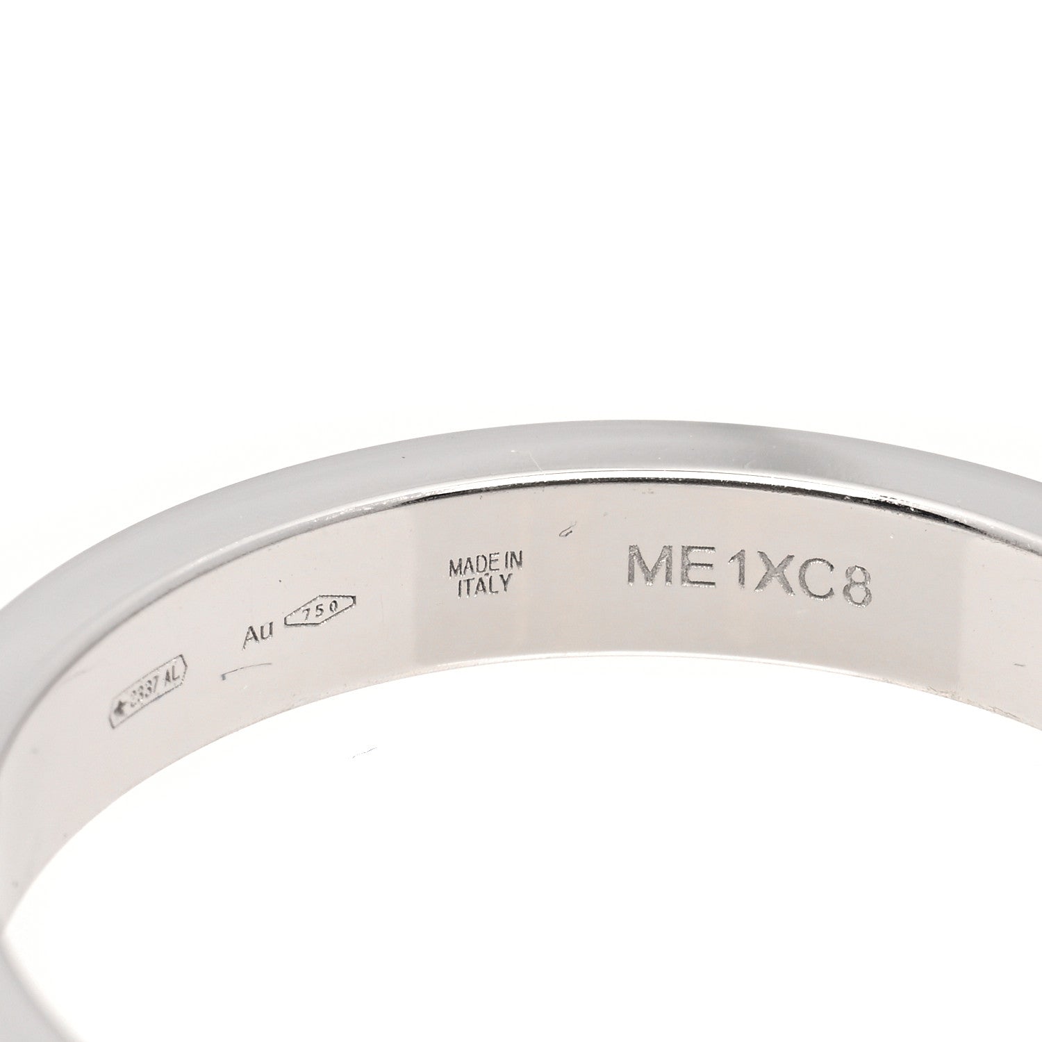 Bulgari 18K White Gold Diamond B.Zero1 Essential Band Ring 72 13.75 71/13.25 3 of 3