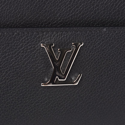 Louis Vuitton Calfskin Zippy Lockme Wallet Black 12 of 13