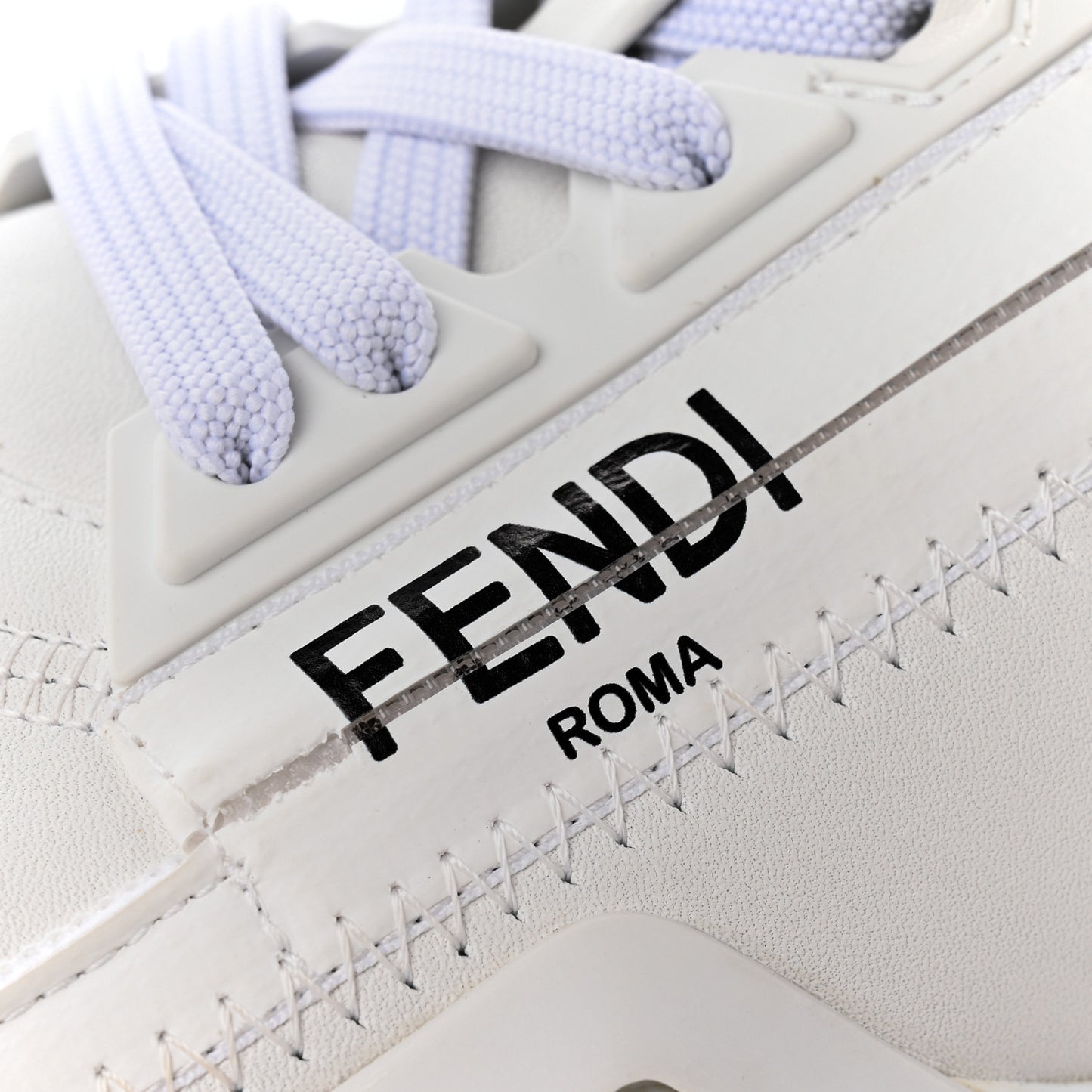 Vitello Womens Fendi Flow Low Top Sneakers 35 Ultra White