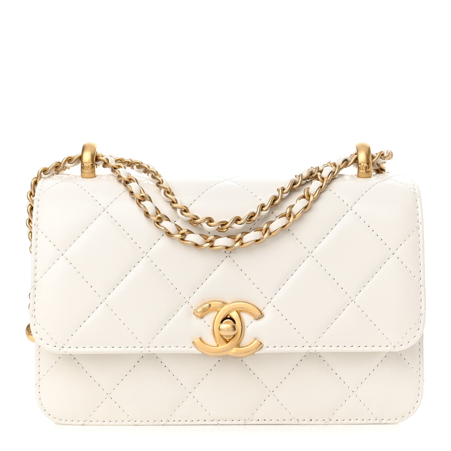 Chanel Calfskin Quilted Mini Perfect Fit Flap White 1 of 11