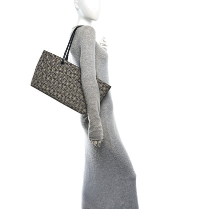 Loewe Jacquard Anagram Calfskin East West Tote Beige Black 2 of 11