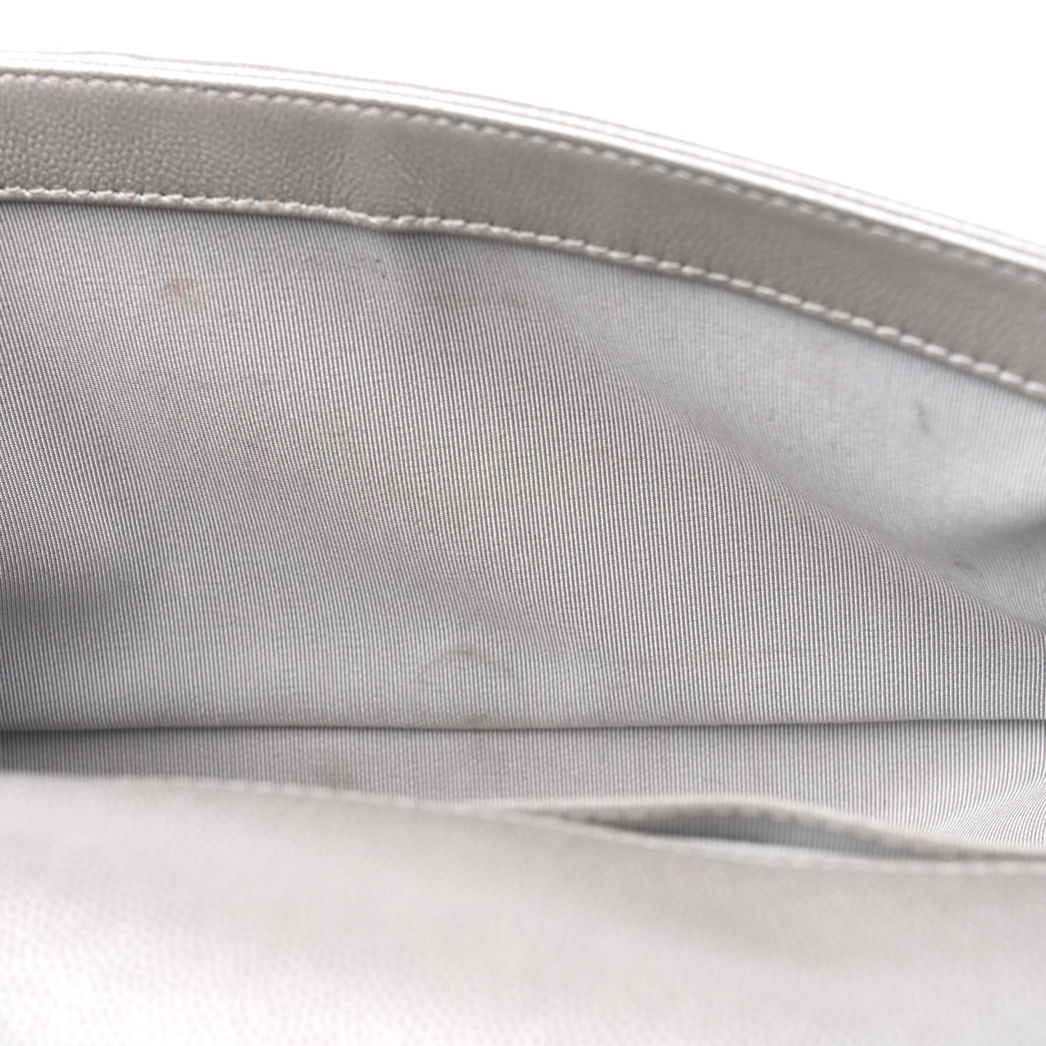 Chanel Metallic Caviar Quilted Medium Boy Flap Silver 12 of 14