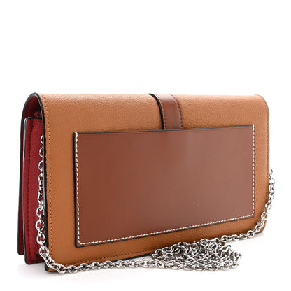 Loewe Grained Calfskin Chain Wallet Caramel Pecan 3 of 11
