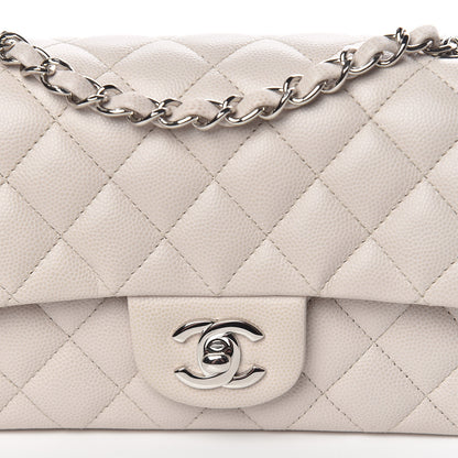 Chanel Caviar Quilted Mini Rectangular Flap Ivory 10 of 11