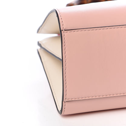 Gucci Nappa Bamboo Web Mini Nymphaea Top Handle Bag Perfect Pink Mystic White 10 of 11