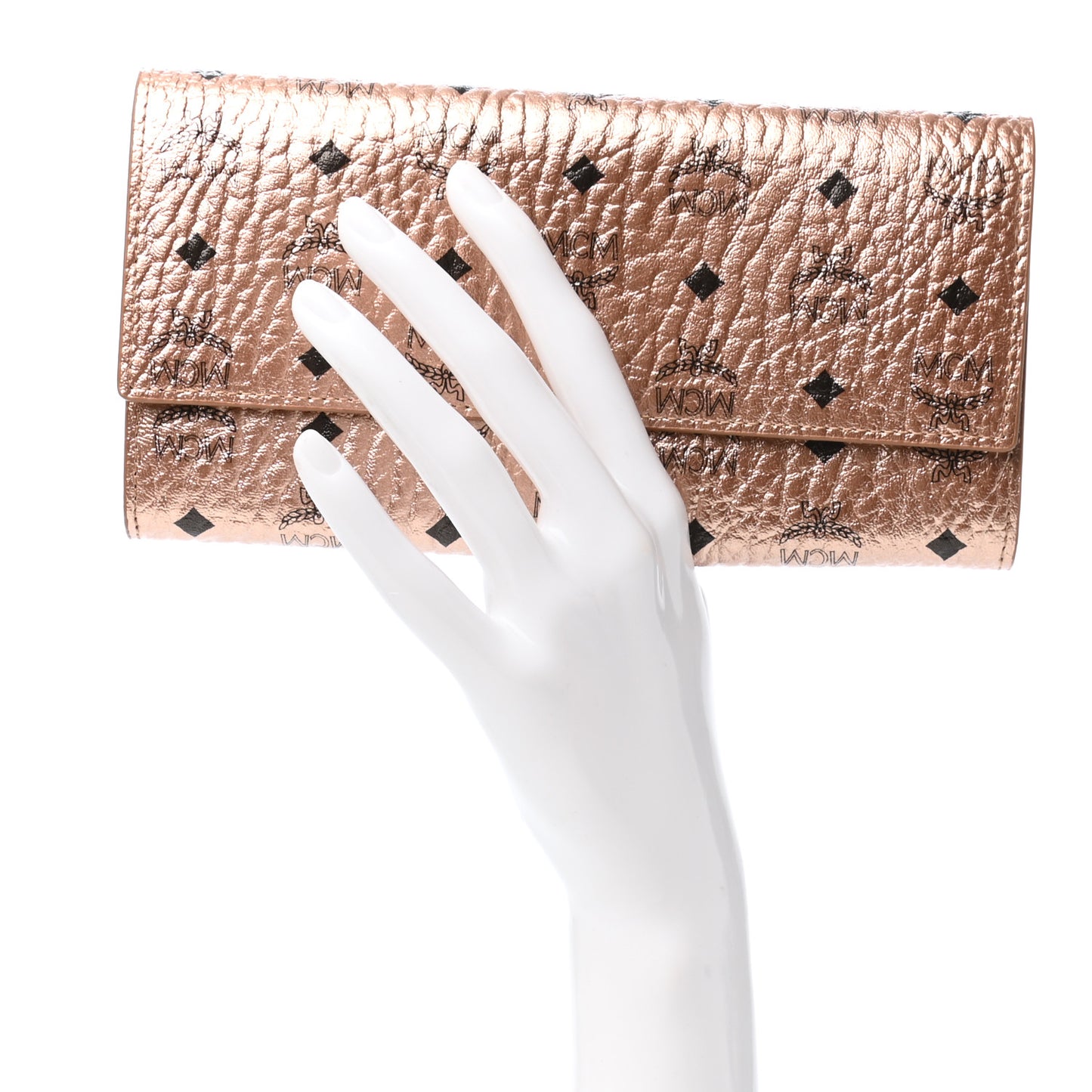 Visetos Continental Flap Wallet Champagne Gold